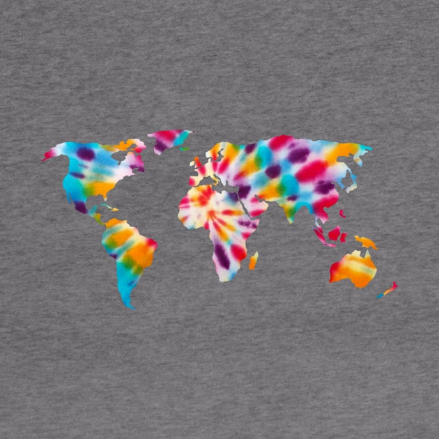 Tie Dye World Map Bro by lolosenese